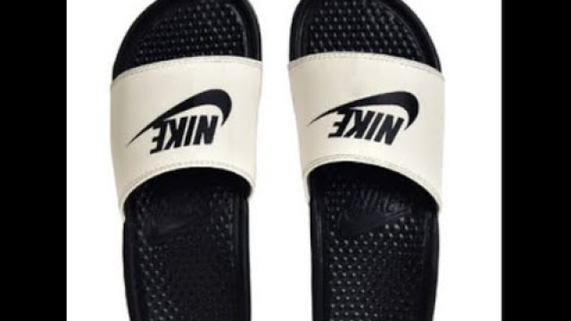 'Unboxing NIKE Black & White Men\'s Slippers | Casual Footwear | Slippers & flip-flops #Shopclues'