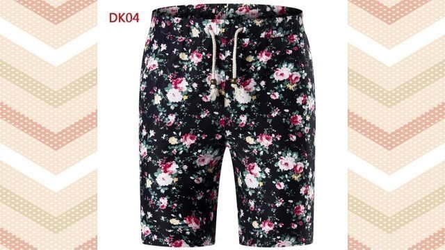 'READY STOCK!!!5 Colors Summer Mens New Sports New Lace Up Beach Shorts Fashion Casual Floral Shorts'