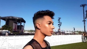 'James Charles being thicc at coachella'