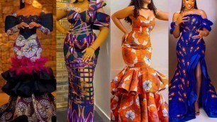 '2023 Latest Ankara Styles, stylish Nigerian Ankara Long Dress Styles for Ladies | African Fashion'