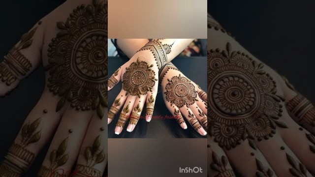 'Simple Tikki mehndi designs #Muzna\'s trendy fashion'