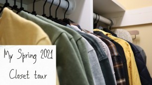 'My Spring 2021 Mens Minimalist Capsule Closet Tour and outfit ideas'