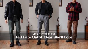 '4 Fall Date Outfits Ideas She’ll Love #mensfashion'