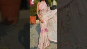 'farewell saree look ❤ According to latest trendy fashion ❤'