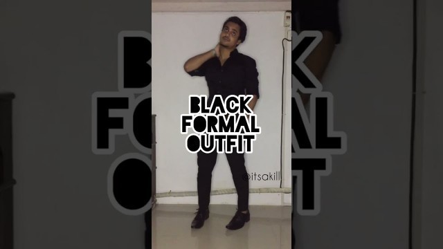 'Black Formal Outfit #mensfashion #shorts #fashionvlogger #menswear #blackoutfit #outfit #lifestyle'