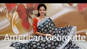 'American Georgette #Daily Were Sarees#trendy #Fashion @Utv.intelugu @9697999956'