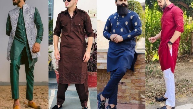 'Mens 2022 Stylish kurta Pajama Design Ideas 