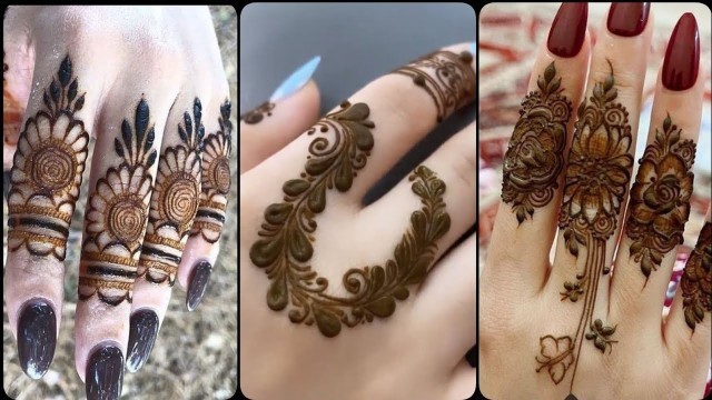 'Latest Trendy Fashion Fingers Mehndi Designs #2023 photos'