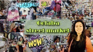 '|Colaba Street market| Super trendy fashion hub| Mumbai shopping market|'