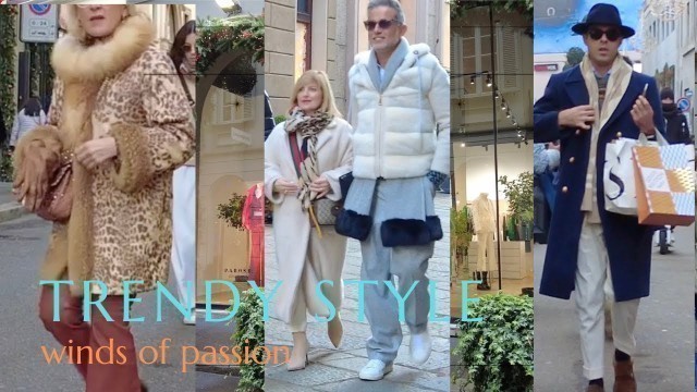 '✨ Trendy WINTER STREET fashion of MILAN. What are people wearing.'