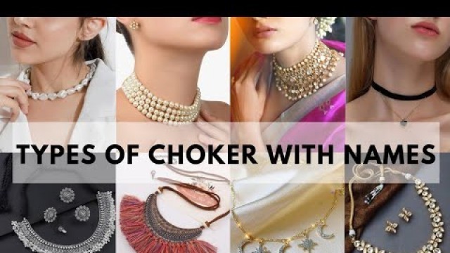 'Types of choker necklace with their name/Types of necklace/Trendy Fashion #choker #necklace#chain'