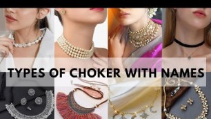 'Types of choker necklace with their name/Types of necklace/Trendy Fashion #choker #necklace#chain'