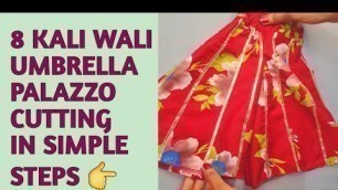 'Designer Umbrella Palazzo Cutting In Easy Way | shorts | shortindia |zedi trendy fashion |#umbrella'