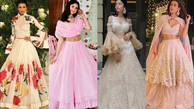 'Stylish Lehenga Choli/Croptop/Blouse Designs | Croptop/Blouse Sleeves Designs #trendy #fashion #pose'