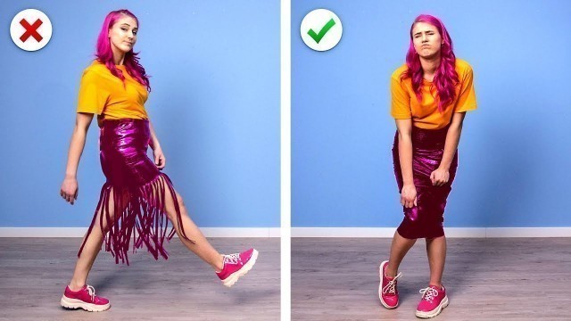 'TRENDY FASHION HACKS FOR GIRLS! Thủ Thuật Thời Trang Hữu Ích Và Ý Tưởng Thủ Công'