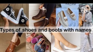 'Types of shoes and boots with names/Trendy fashion'