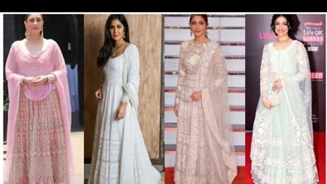 'Bollywood Celebrity Chikankari Anarkali & Suit 