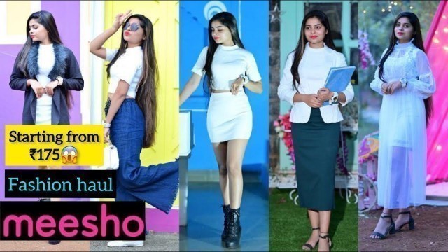 'My love for White| On public demand once again Meesho Trendy Fashion Haul | starting ₹175