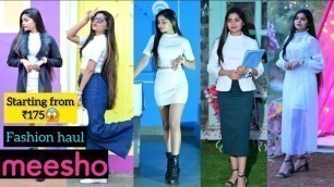 'My love for White| On public demand once again Meesho Trendy Fashion Haul | starting ₹175