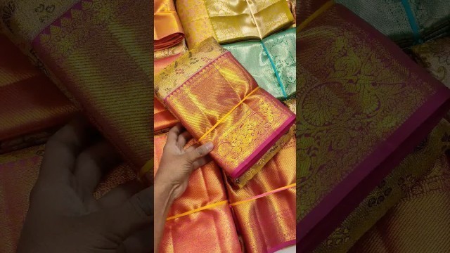 'Trendy fashion wedding pure kanchipattu saree collection #short #viral #youtubeshorts #jayanthsilks'