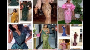 'African dresses for women:Lace styles/Asoebi Ankara Nigerian styles 2023'