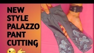 'New Designer Palazzo Pant Cutting And Stitching | shorts | shortindia | zedi trendy fashion|#palazzo'