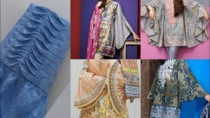 'very very beautiful trendy fashion of beggy sleeves design ideas with different style of neck'
