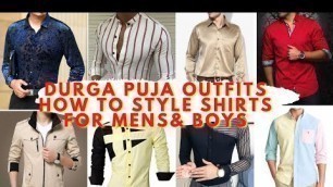 'durga puja shirt ideas for mens|দূর্গা পূজা শার্ট আইডিয়া ফর মেন্স|नवरात्रि पर्व के लिए शर्ट'