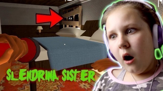 'HIDING IN SLENDRINA\'S SISTERS BEDROOM!! Ruby plays Hello Neighbor Granny Style Game'