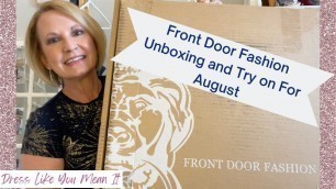 'Front Door Fashion Unboxing and Try On'