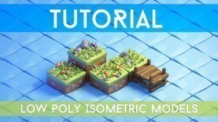 '[Tutorial] 3d Isometric Game Tiles - Low Poly style game models for a game | Blender'