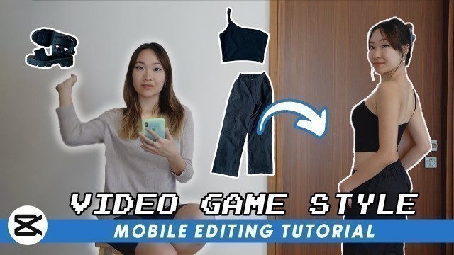 'Swipe Up Outfit Video Game Style Effect Transition- Reels & TikTok | Mobile video editing tutorial'