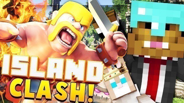 'CLASH OF CLANS STYLE GAME - Minecraft ISLAND CLASH #3 | JeromeASF'