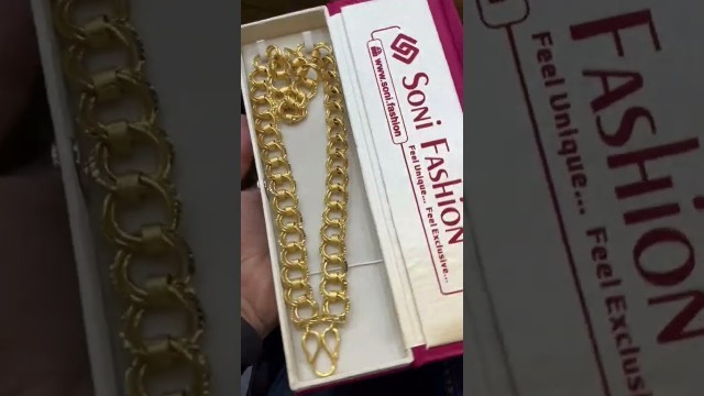 'Elevate Your Style Game with Soni Fashion\'s 1 Gram Gold Plated Chain Collection'