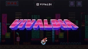 'Vivaldia: a real 80s Cyberpunk, arcade-style game from Vivaldi browser'