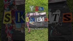 'Thrift Haul: retro y2k skirts