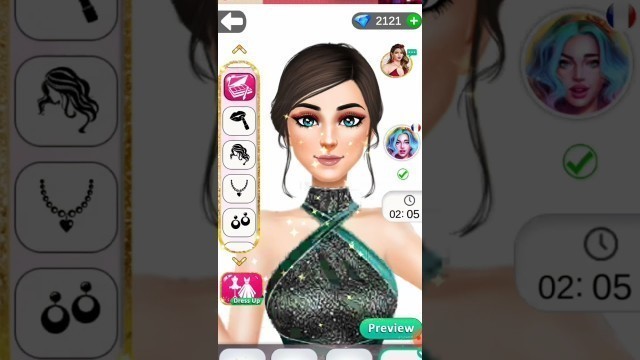 'ASMR fashion stylist | Makeup game #shorts #fashion #makeupgames'