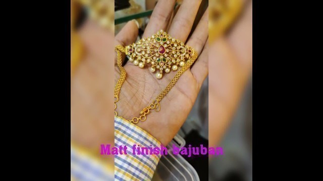 'Matt finish bajuban venkateshwara hi-fashion Jewellery siddiambazar Begum bazar Hyderabad'