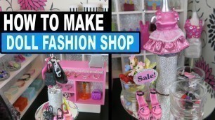 'How to Make Miniature Fashion Boutique Store'