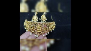 'Matt finish choker Venkateshwara Hi-fashion jewellery Begum bazar siddiambazar 8074256713'