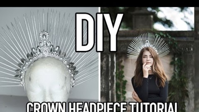 'TUTORIAL: HOW TO MAKE A DIY CROWN HEADPIECE USING NECKLACES | FOR FASHION PHOTOGRAPHY ON A BUDGET'