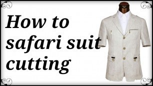 'How to Safari suit back cutting in hindi // al make fashion//'