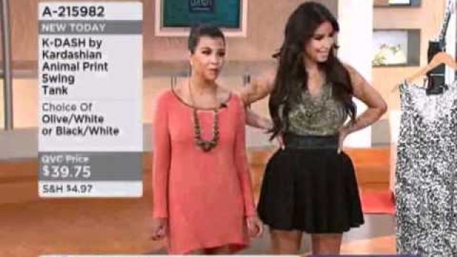 'QVC - Kourtney embarrasses Kim by saying the word \"camel toe\"'