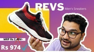 'REVS Men\'s Sneakers Unboxing and Review | Made in China Sneakers | Sneakers under 1000 |'