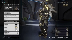 'warframe 3 skins CHROMA PRIME fashion frame'