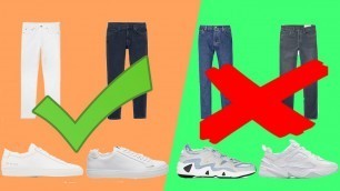 'Best Way To Wear Jeans With Sneakers/Trainers, Boots, Dress Shoes For Men | Ashley Weston'