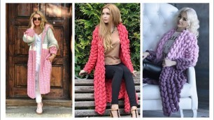 'perfect collection about crochet pattern/ latest variety of open jacket fashion ideas 2023'