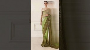 'Aaj kal ki trendig party wear saree ka fashion ideas #shortvideo #trending #fashion #weddingdres'