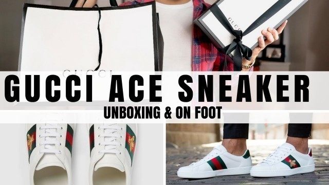 'Mens Gucci Ace Sneaker Unboxing & On Foot'