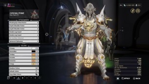 'warframe 4th skin CHROMA PRIME fashion frame with details'